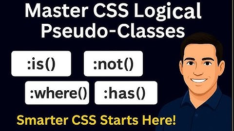 CSS Tutorials - Logical Pseudo Class - ChiPi Technologies - Affordable Education For All