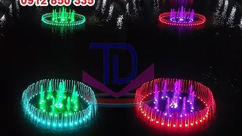 Thi công lắp đặt Đài phun nước thị xã Mỹ Hào - Hưng Yên