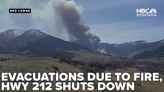 Wildfire Shuts Down Section Of Hwy 212, Evacuations Underway South Of Red Lodge