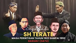 🇮🇩 Early History of the Establishment of SH Terate (pioneering period 1922 to 1952) Part 1 (one)