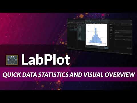 Quick Statistics and Visual Overview of Data in LabPlot