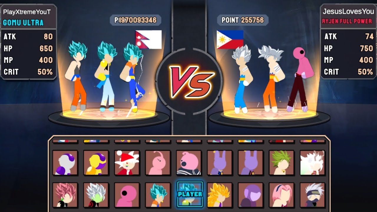 Stickman Warriors Premium Characters PVP Gameplay @Play-Xtreme