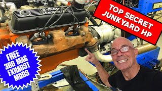 DODGE 360 MAGNUM TOP SECRET (FREE) JUNKYARD EXHAUST UPGRADE!!