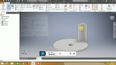 3D Part modeling of Blower in Autodesk Inventor