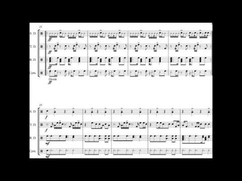 lean on major lazer drumline cadence sheet music youtube