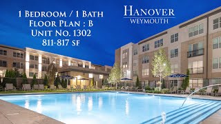 Floor Plan B: 1 Bed/1 Bath - Unit: 1302