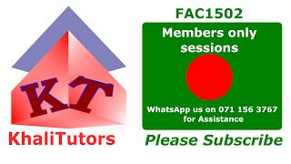FAC1502 ASSIGNMENT 2 PREPARATIONS