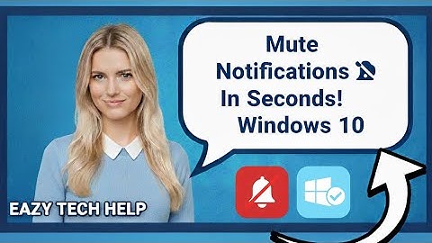 How to Mute Notifications on pc (windows 10 2025 Guide)