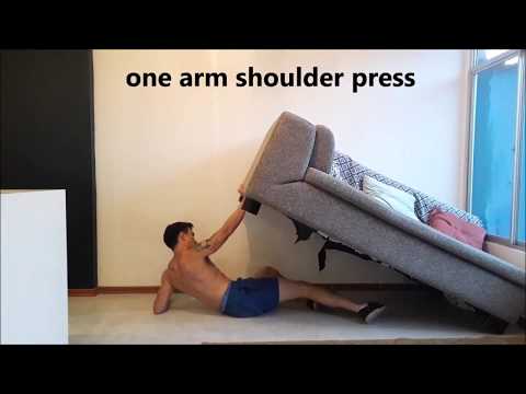 HOW TO WORKOUT WITH A COUCH , LOUNGE , SOFA to build muscle - Corona Virus quarantine home workout