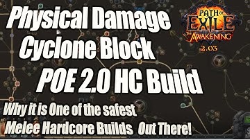 POE 2.0 Cyclone High Block Physical Damage Build Why it is one of the Safest HC Builds out there