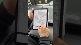 How To Stencil A Big Piece🔥 #tattoowriters #tattooartist #tattooist