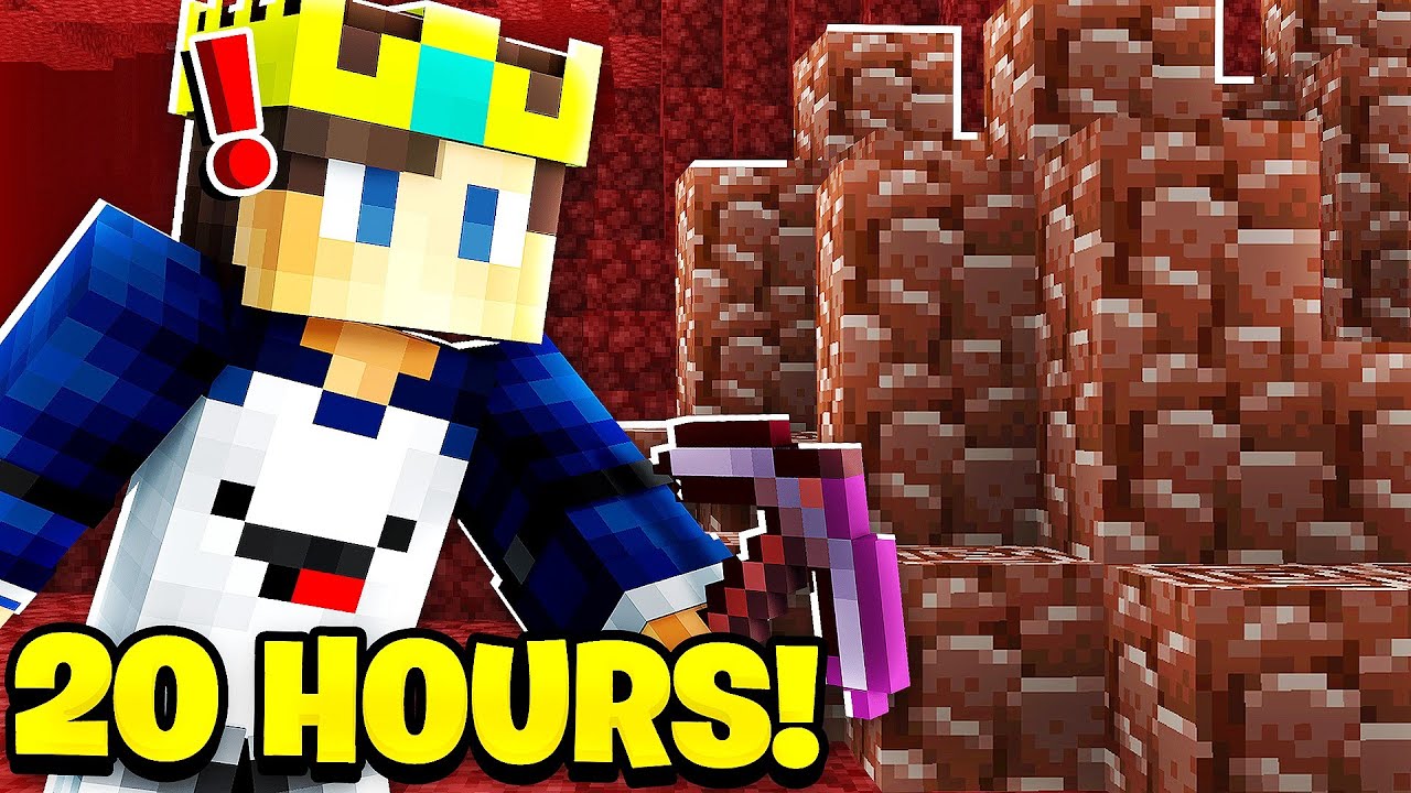 NETHERITE MINING FOR 20 HOURS in Minecraft Hardcore! (Hindi)