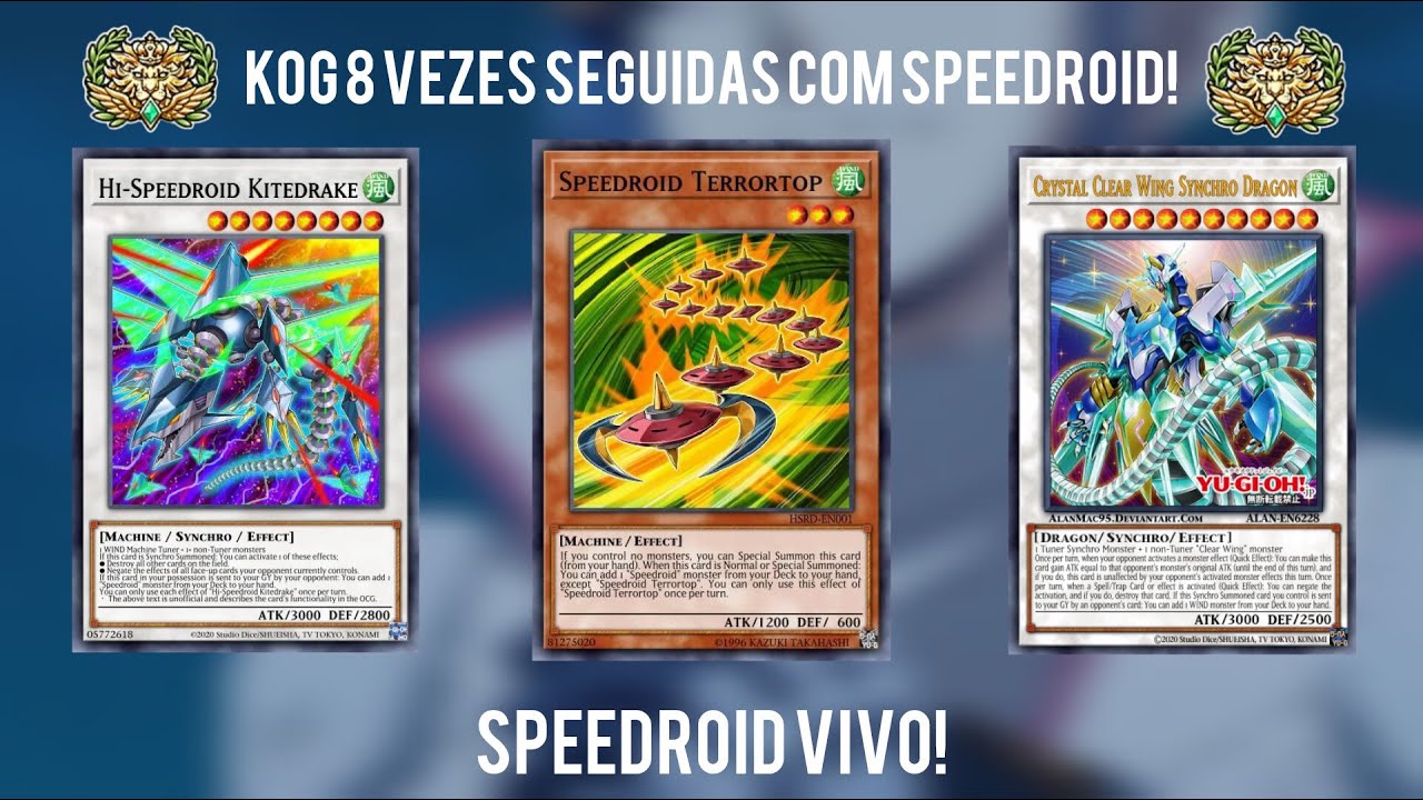 8x REI DOS JOGOS COM SPEEDROID! I Duel Links
