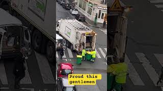 Garbage’s collectors in Paris , France 🇫🇷 #shorts #short #trending #viral #youtubeshorts