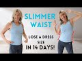 Do these exercises for a slimmer waist in 14 days  home workout no equipment