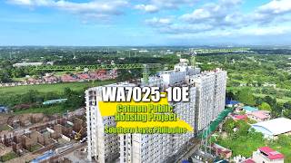 WA7025-10E tower cranes are proudly supporting the Catmon Public Housing Project， Philippine