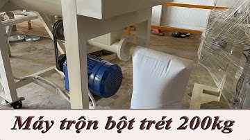 Máy trộn bột trét 200kg bằng vít tải xả liệu lh 0909 266 949 Á Âu