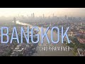 BANGKOK, Thailand - Along the Chai Phraya River (4K City Tour) Drone, Aerial, Walking 4K Footage