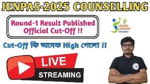Learn Ladder is Live | JENPAS Round-1 Result Published | Official CutOff #jenpas2025 #cutoff #round1