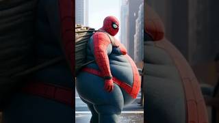 Spiderman Become Fat Due To Excess Food