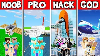 Minecraft NOOB vs PRO vs HACKER vs GOD PLANE BUILD CHALLENGE in Minecraft ! AVM SHORTS Animation