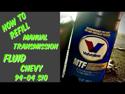 Refilling manual transmission fluid in 94-04 Chevy NV1500 S10 2.2