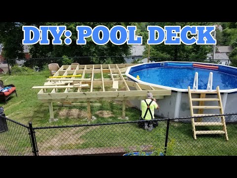 DIY: How to build a pool deck (under $500) - YouTube