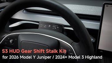 Tesla Model 3 Highland HUD + Gear Stalk Kit Installation | Complete Installation Guide