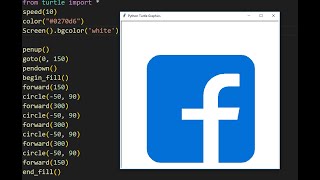 How to make Facebook logo using python Wealth