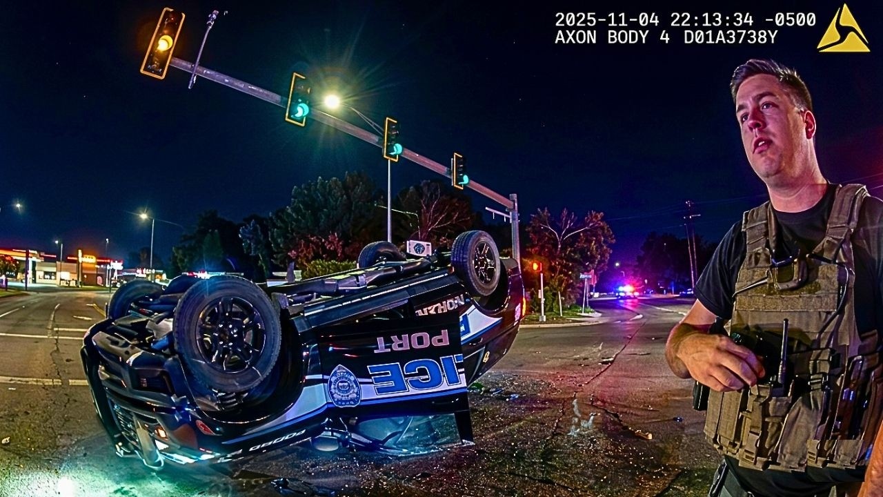 DUI Driver Flips Police Car in Horrific High Speed Chase - YouTube