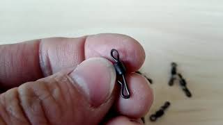 Matt black quick change swivel-Carp fishing accessories-Terminal tackle