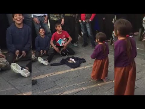 Efsane roman havası oynayan küçük kız / Amazing dance little girl