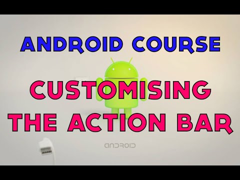 34- Android Tutorial - How to Use Menu Action Bar