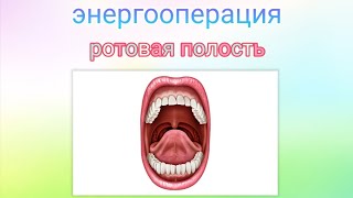 #энергооперация Ротовая полость