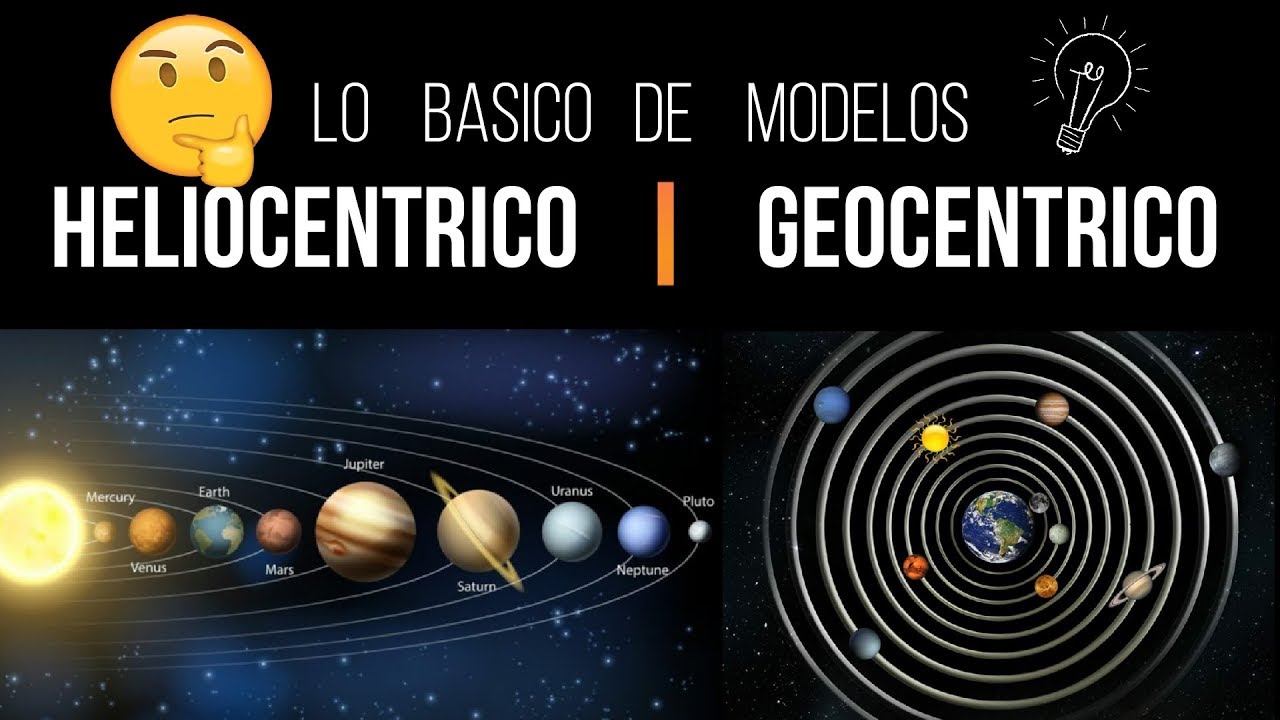 Modelo HELIOCÉNTRICO y GEOCÉNTRICO - conceptos básicos de los sistemas -  YouTube