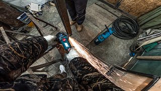 POV: Mastering Metal Grinding with Angle Grinder!