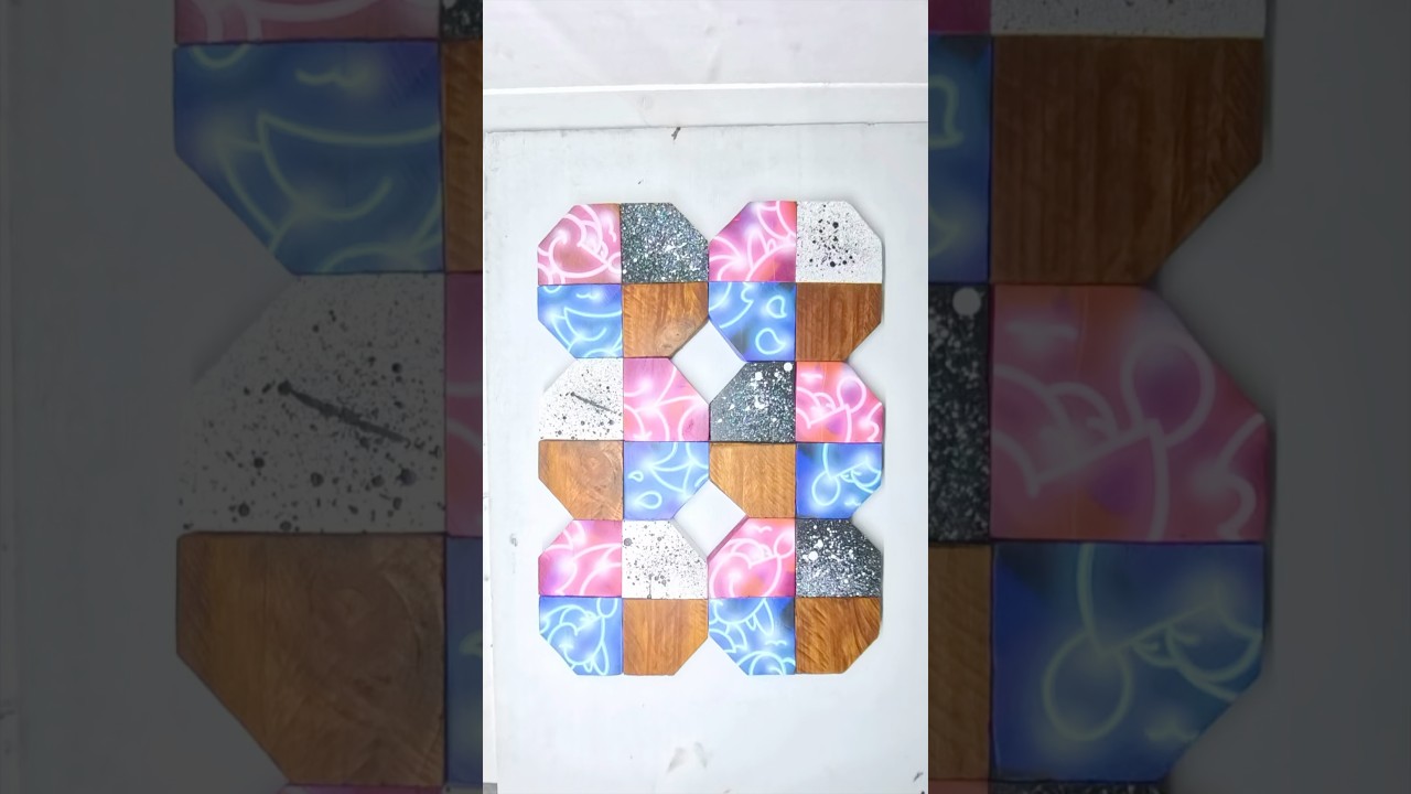 Painting Wooden Mosaics!