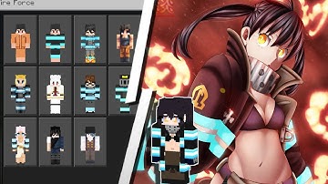 SKIN PACK de FIRE FORCE para MINECRAFT PE