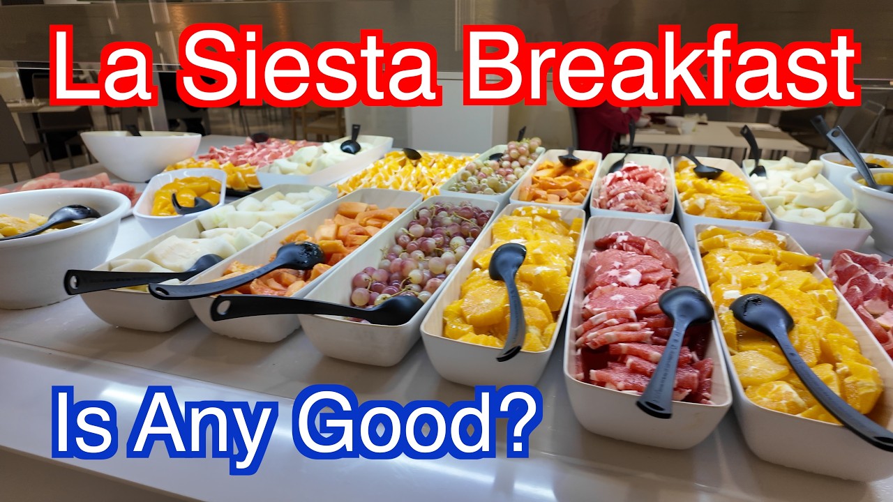 Тенерифе - Завтрак в отеле La Siesta ****. Большой выбор горячих и холодных блюд.