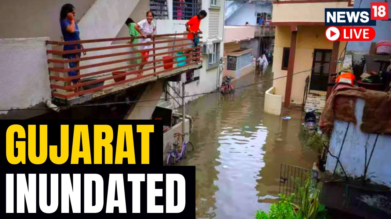 Gujarat Rain News | Floodlike Situatiion In Several Parts Of Gujarat ...