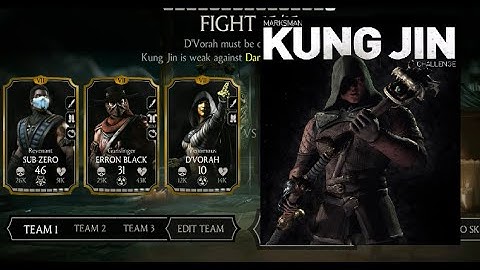 MORTAL KOMBAT  X - MARKSMAN KUNG JIN Hard Challenge Last Boss Battle