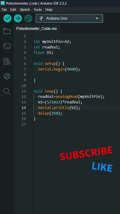 Arduino code- How to code a Potentiometer in Arduino #arduino # ...