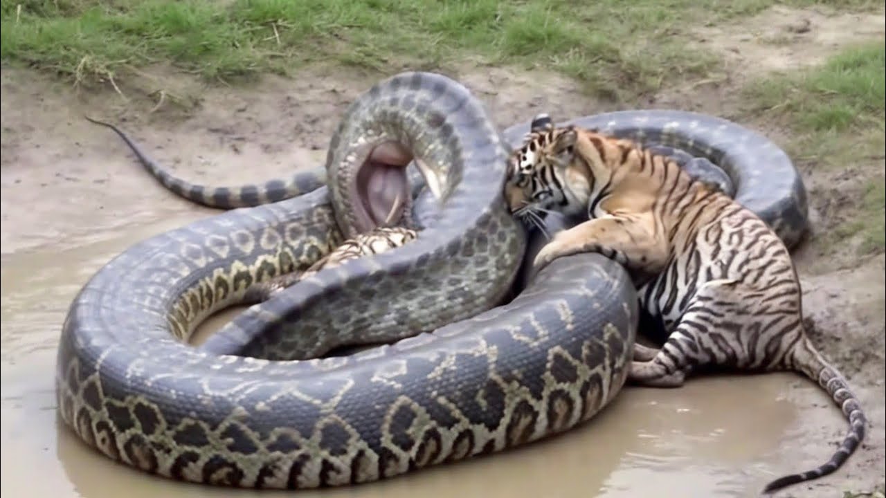 Tiger vs Giant Python | Rare Wildlife Encounter - YouTube