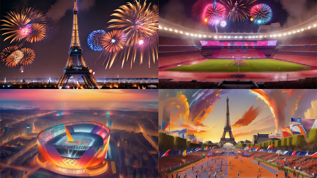AI's Creative Imagination: Countdown to Olympic Games Paris 2024 🏅✨