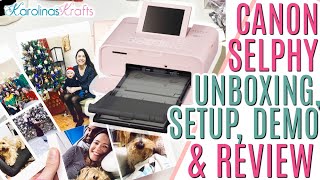 Pink Canon Selphy CP1300 in Pink UNBOXING, SETUP, DEMO & REVIEW using AirPrint & Canon Selphy App screenshot 5