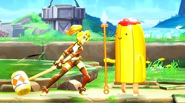 Multiversus - Banana Guard and Harley Quinn Unique Interactions (4k)