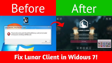Fix Lunar Client not working in Windows 7 !!2024!!