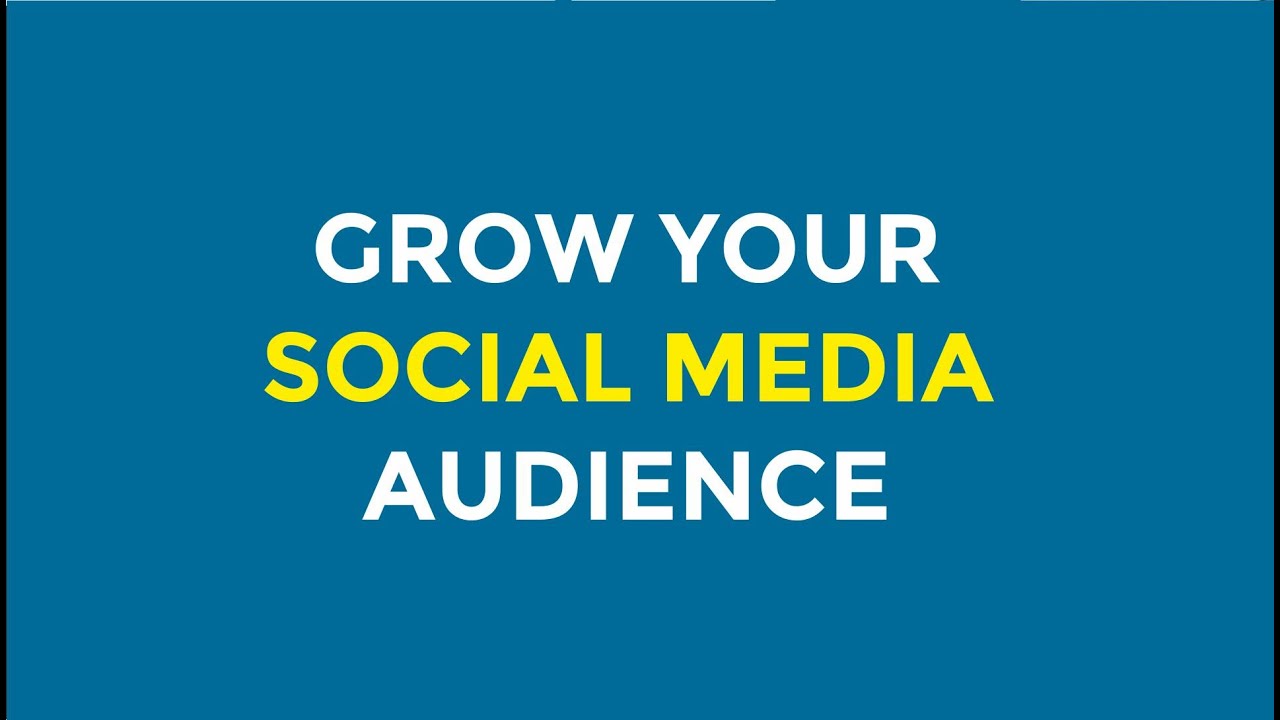 5 Tips to Grow your Social Media Audience - YouTube