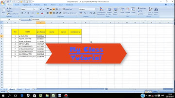 Tutorial dasar penggunaan Rumus LEFT, RIGHT & MID di excel 2007
