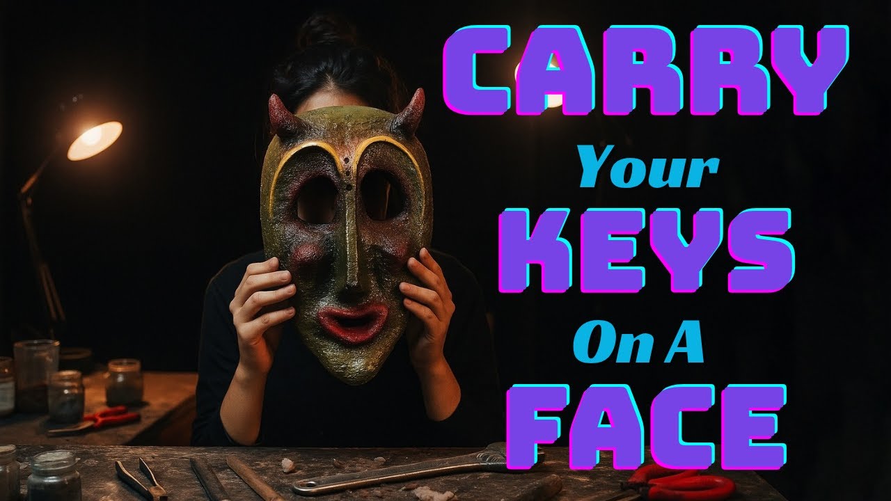 Unique Wall Mask That Doubles as Key & Jewelry Holder | Space-Saving Decor